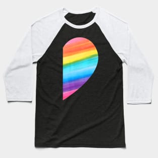 Matching Lgbt Valentines Day Rainbow Heart Gay Couple Baseball T-Shirt